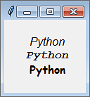 Text in einem Canvas-Widget