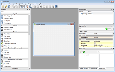 Der Qt Designer