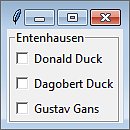 Ein LabelFrame-Widget
